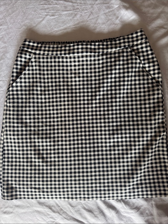 Skies Are Blue Dresses & Skirts - Skies Are Blue Black and White Gingham Pencil Skirt